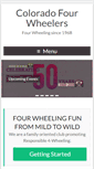 Mobile Screenshot of coloradofourwheelers.org