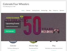 Tablet Screenshot of coloradofourwheelers.org